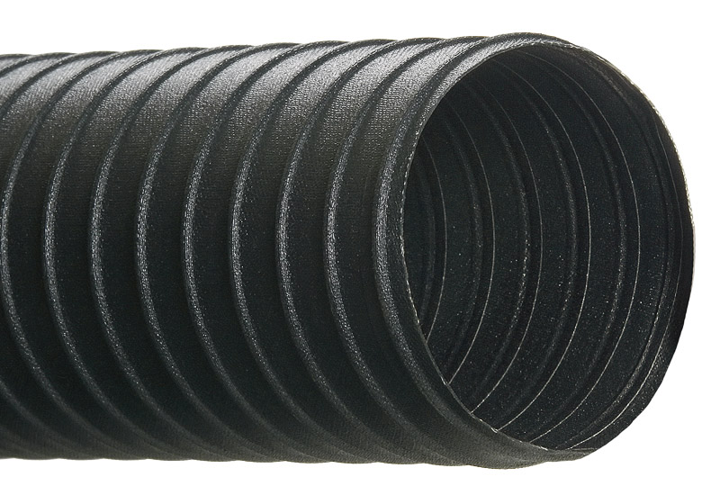 Black HI-TECH DURAVENT Ducting Hose,1-1/2 In L,Rubber 0337-0150-0001 x 25 ft 