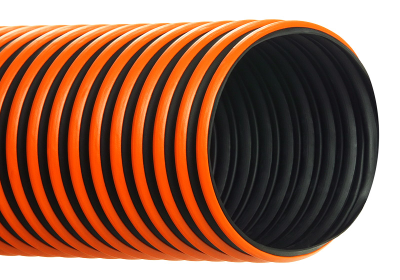 Thermoplastic Urethane Industrial Ducting Hose with 0.9 Bend Radius Clear Hi-Tech Duravent 25 ft 0338-0100-0001-60 