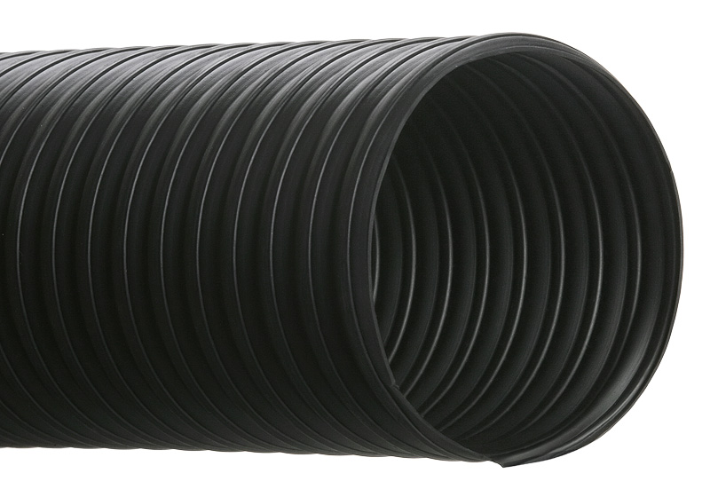 1-1/2''ID CVD CLEAR PVC HOSE/DUCTING WITH WIRE HELIX 50 FT 